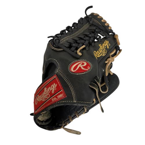 Used Rawlings PRO PREFERRED BB/SB Glove RH Throw Black 11 1/2" 11406-S000113248