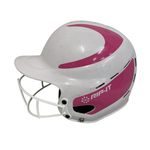 Used RIP-IT FP HELMET Batting Helmet w/Mask White XS/S 11406-S000113163