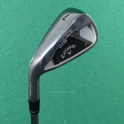 LH Callaway Apex DCB 2021 Forged Single 7 Iron TT Elevate MPH 85 Steel Regular