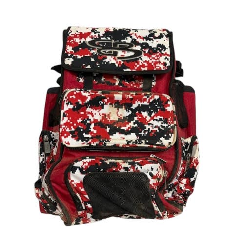 Used Bombah BB/SB Player Backpack Red 11406-S000113031