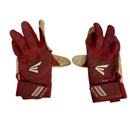 Used Easton BB/SB Batting Gloves Red MD 11406-S000112971