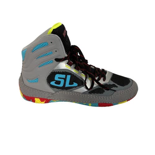 Used Wrestling Shoes Grey Senior Size 10.5 11406-S000112931