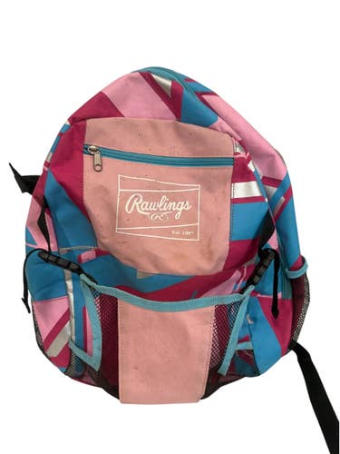 Used Rawlings BB/SB Player Backpack Pink 11406-S000112909