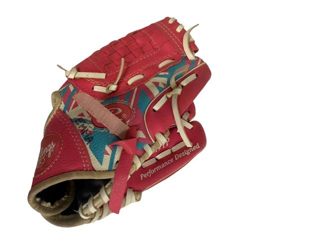 Used Rawlings REM91P BB/SB Glove T-ball Pink 9" 11406-S000112912