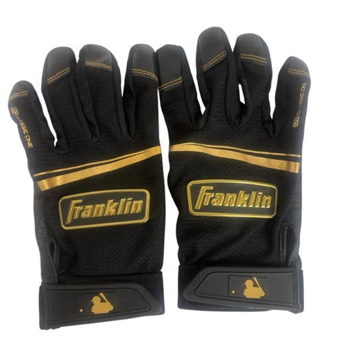 Used Franklin BB/SB Batting Gloves Black XL 11406-S000112760
