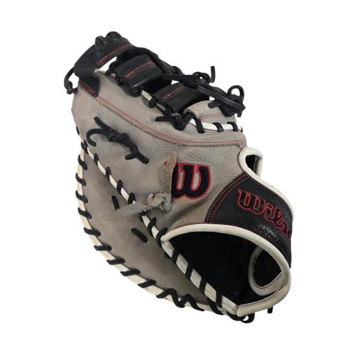 Used Wilson A1000 1620 BB/SB First Base LH Throw Grey 12 1/2" 11406-S000110615