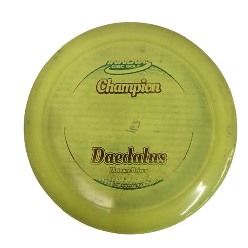 Used Innova CHAMPION DAEDALUS Disc Golf Driver Optic Yellow 11406-S000110486