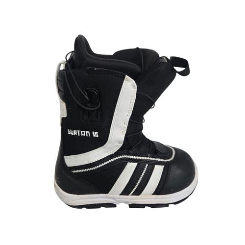 Used Burton RULER Boys Snowboard Boots Black Size  5 11406-S000110283