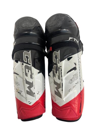 Used CCM FT4 Senior Shin Guards Black 13" 11406-S000111657