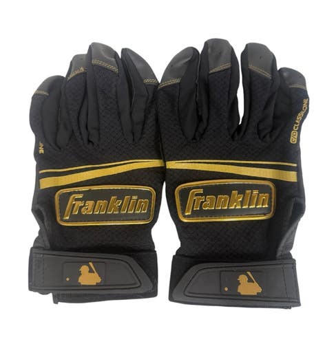 Used Franklin BB/SB Batting Gloves Black SM 11406-S000111571