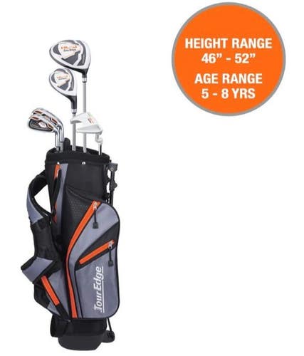 Tour Edge HL-J Junior 5-Piece Golf Set Ages 5-8 LEFT Hand LH Graphite #86037