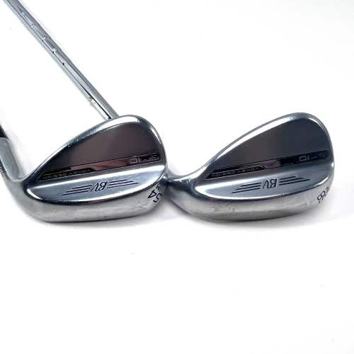 Titleist Vokey SM10 Tour Chrome Wedge Set 54* 8 | 58* 8 KBS 610 Wedge 120g RH