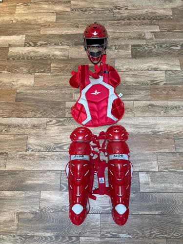 Red All Star System 7 Axis Catcher's Set (Used)