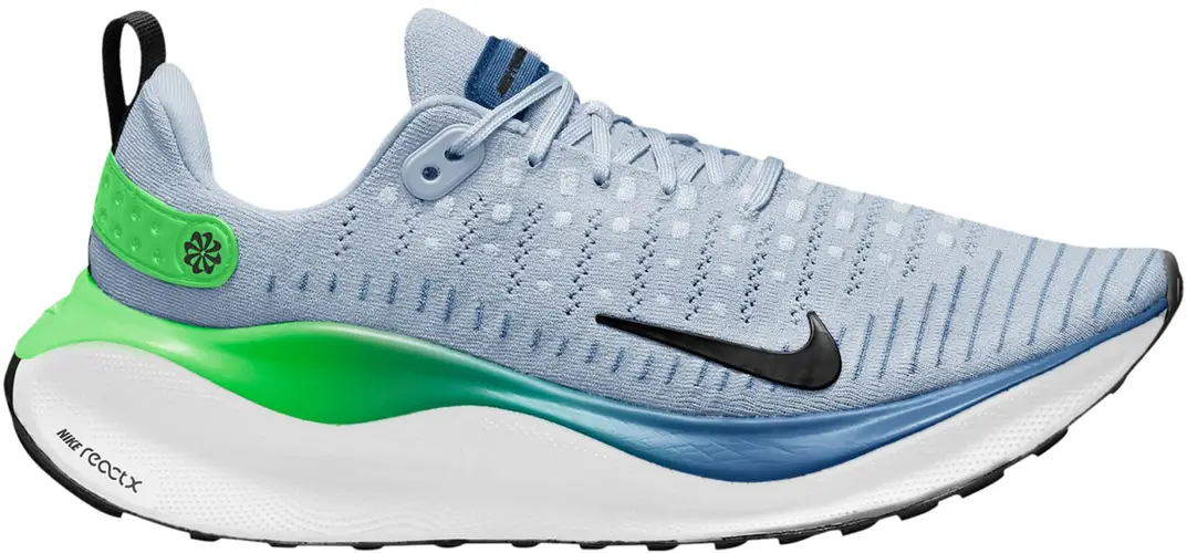 Size 11 - Nike ReactX Infinity Run 4 Light Armory Blue Lime DR2665-402