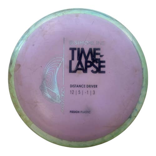 Used Axiom FISSION TIME-LAPSE Disc Golf Driver Pink 166g 11450-S000530331