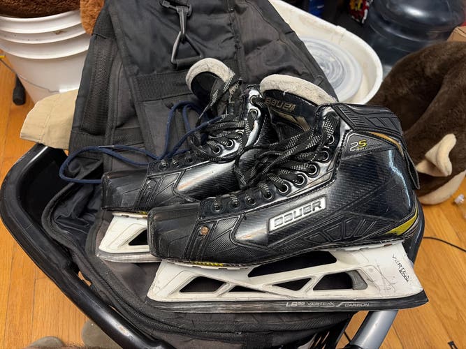 2018 Bauer Supreme 2S Pro Hockey Goalie Skates Regular Width 9.5 (Used)