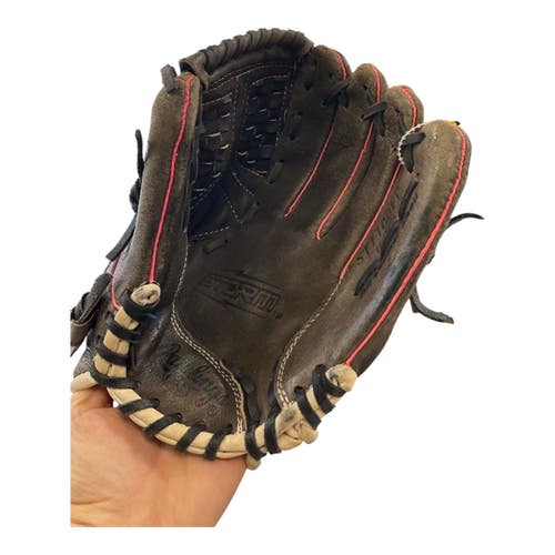 Used Rawlings FASTPITCH RH Throw Fastpitch Gloves Brown 11" 11450-S000530278