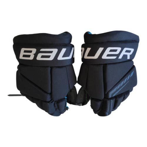 Used Bauer GLOVES Junior Gloves Black 9" 11450-S000530242