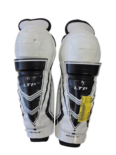 Used CCM LTP Junior Shin Guards White 9" 11450-S000530246
