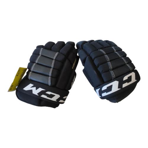 Used CCM GLOVES Junior Gloves Black 9" 11450-S000530243