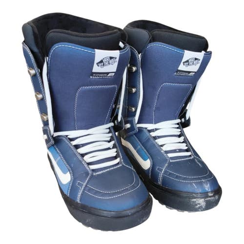 Used Vans HI-STANDARD OG Mens Snowboard Boots Royal Blue Senior 11.5 11450-S000530191
