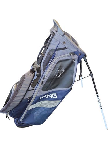 Used Ping HOOFER Mens Stand Bag Black 11450-S000530176