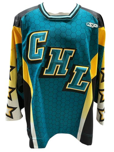 SP Apparel Pro Stock CHL All Star Game Jersey Teal Size 54 (Used)