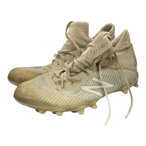 Used New Balance FREEZE LAX Cleats Mens White Senior 10.5 11450-S000531101