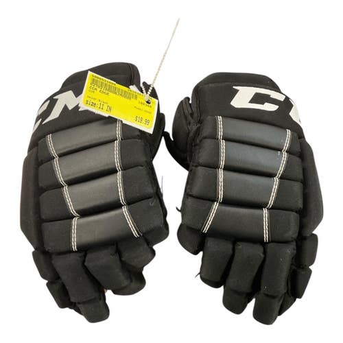 Used CCM EDGE Junior Gloves Black 11" 11450-S000531099