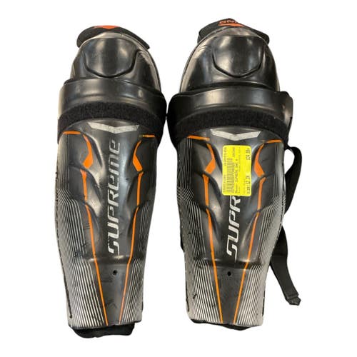 Used Bauer SUPREME ONE.4 Senior Shin Guards Black 12" 11450-S000531095
