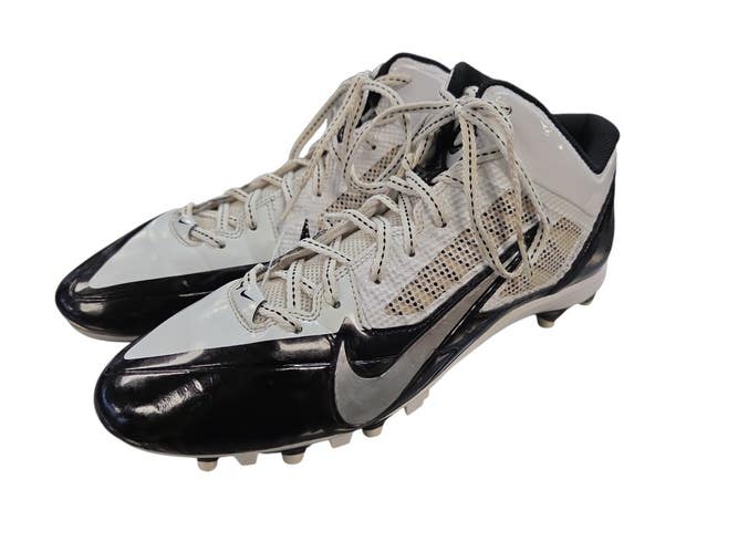 Used Nike ALPHA PRO 3/4 TD Adult FB Cleats Black Senior 11.5 11450-S000531057