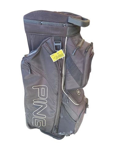 Used Ping TRAVERSE CART BAG Mens Cart Bag Black 11450-S000530547