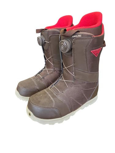 Used Burton IMPRINT1 Mens Snowboard Boots Brown Senior 10.5 11450-S000530536