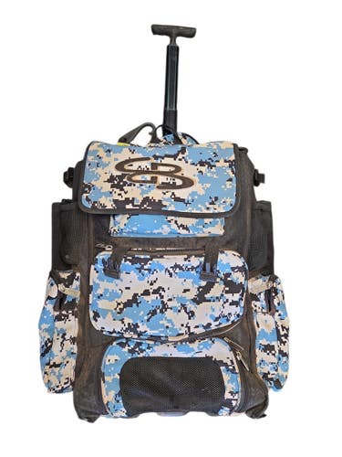 Used BoomBah WHEELED BAG BB/SB Player Wheeled Bag Navy Blue 11450-S000531616