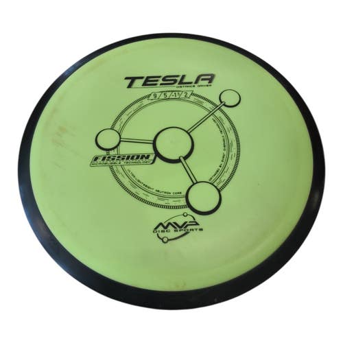 Used MVP FISSION TESLA Disc Golf Driver Neon Green 172g 11450-S000531527