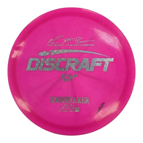 Used Discraft ESP UNDERTAKER Disc Golf Driver Pink 173g 11450-S000531483