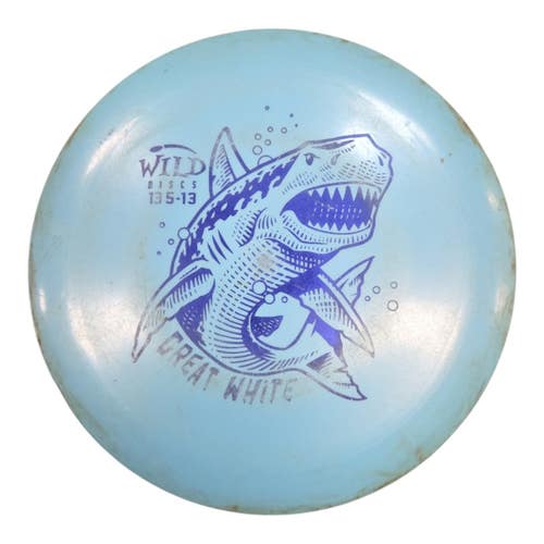 Used WILD DISCS GREAT WHITE Disc Golf Driver Sky Blue 172g 11450-S000531467