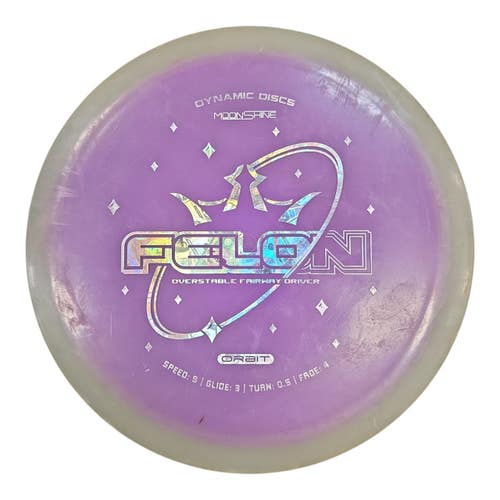Used Dynamic Discs MOONSHIEN ORBIT FELON Disc Golf Driver Purple 173g 11450-S000531468