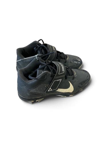 Used Nike TROUT BB CLEATS BB/SB Cleats Black Junior 05.5 11450-S000531336