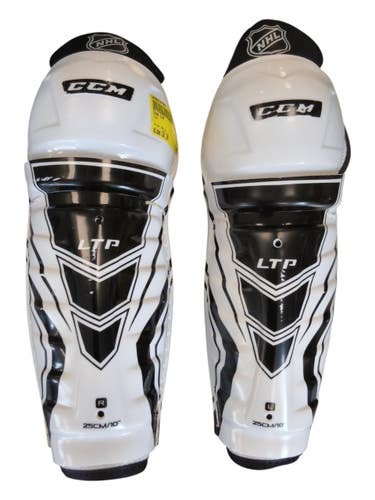 Used CCM LTP Junior Shin Guards White 10" 11450-S000530707