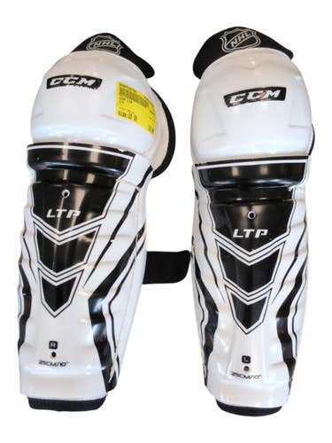 Used CCM LTP Junior Shin Guards White 10" 11450-S000530706