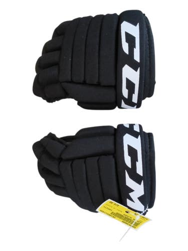 Used CCM JR GLOVES Youth Gloves Black 9" 11450-S000530699