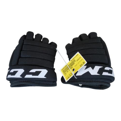 Used CCM JR GLOVES Youth Gloves Black 9" 11450-S000530698