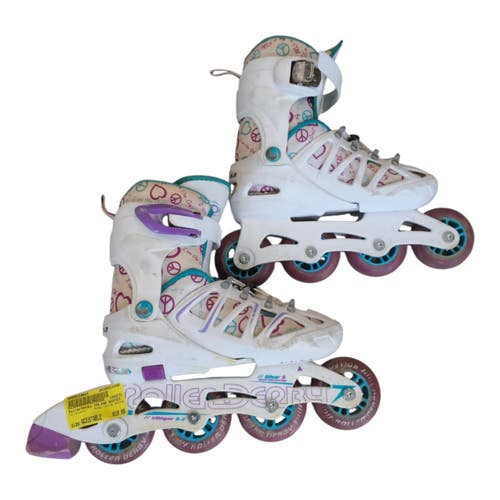 Used RollerDerby INLINE SKATES Junior Rec Fitness Skates None Adjustable 11450-S000530685