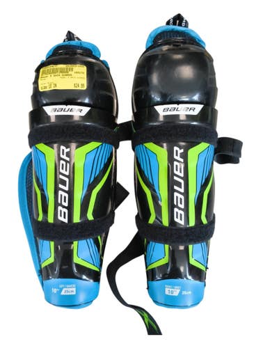 Used Bauer X SHIN GUARDS Junior Shin Guards Black 10" 11450-S000530677