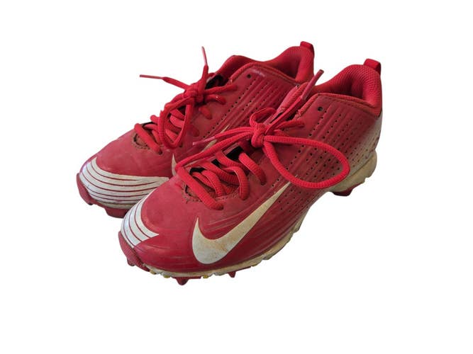 Used Nike VAPOR BB/SB Cleats Red Junior 03.5 11450-S000530011