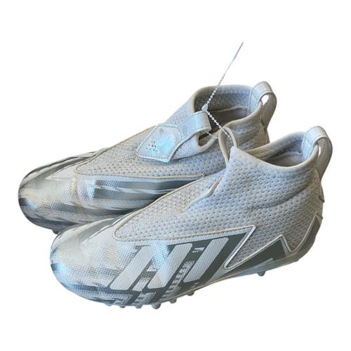 Used Adidas LAX Cleats Boys White Junior 04 11450-S000529943