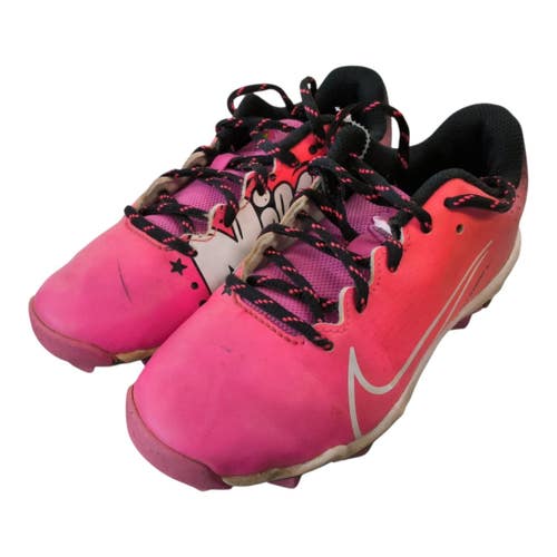 Used Nike DIAMOND FASTFLEX BB/SB Cleats Pink Junior 02 11450-S000529328