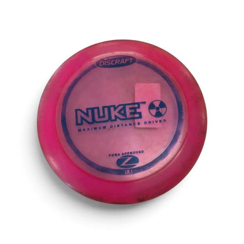 Used Discraft Z NUKE Disc Golf Driver Pink 170g 11450-S000529303
