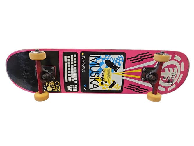 Used Element MUSKA INFOWAR Complete Skateboard Pink Regular 11450-S000529232